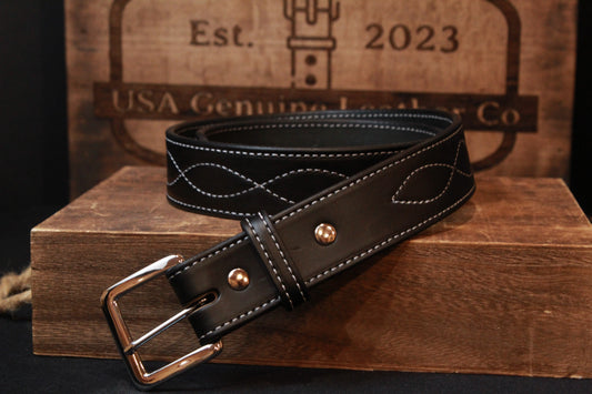 Evelyn Leather Belt (black)