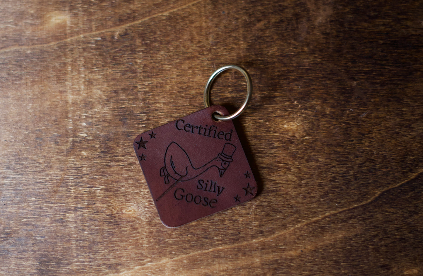 Silly Goose Keychain - USA Genuine Leather Company
