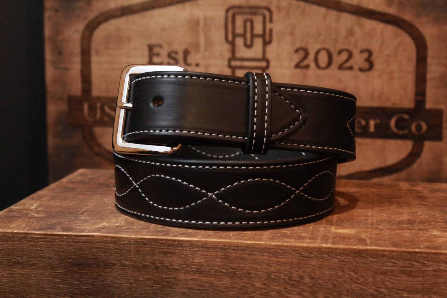Evelyn Leather Belt (black)