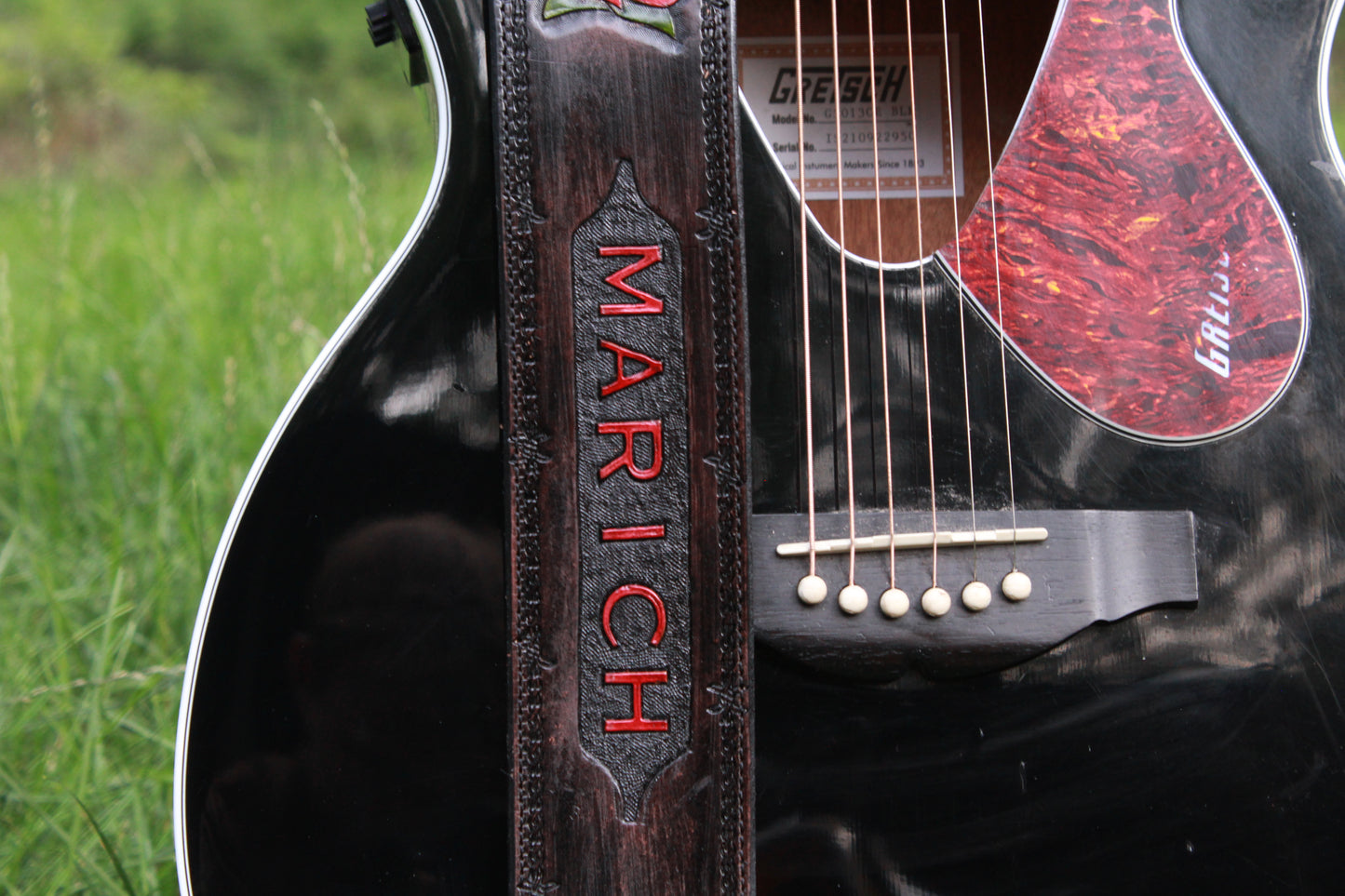 CUSTOM Rose Guitar Strap