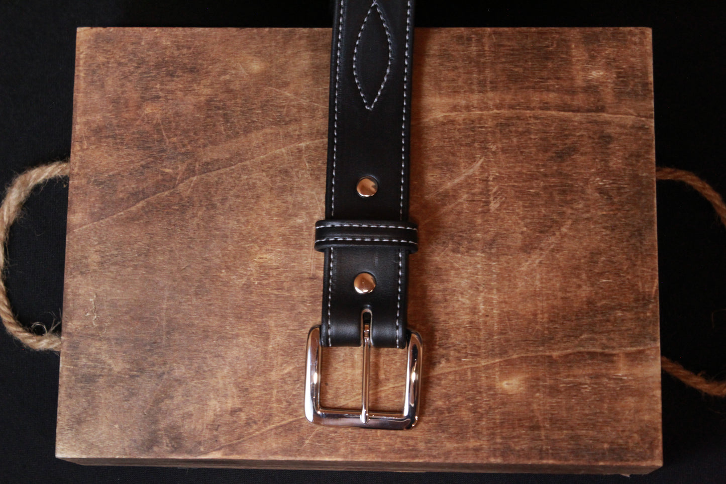 Evelyn Leather Belt (black)