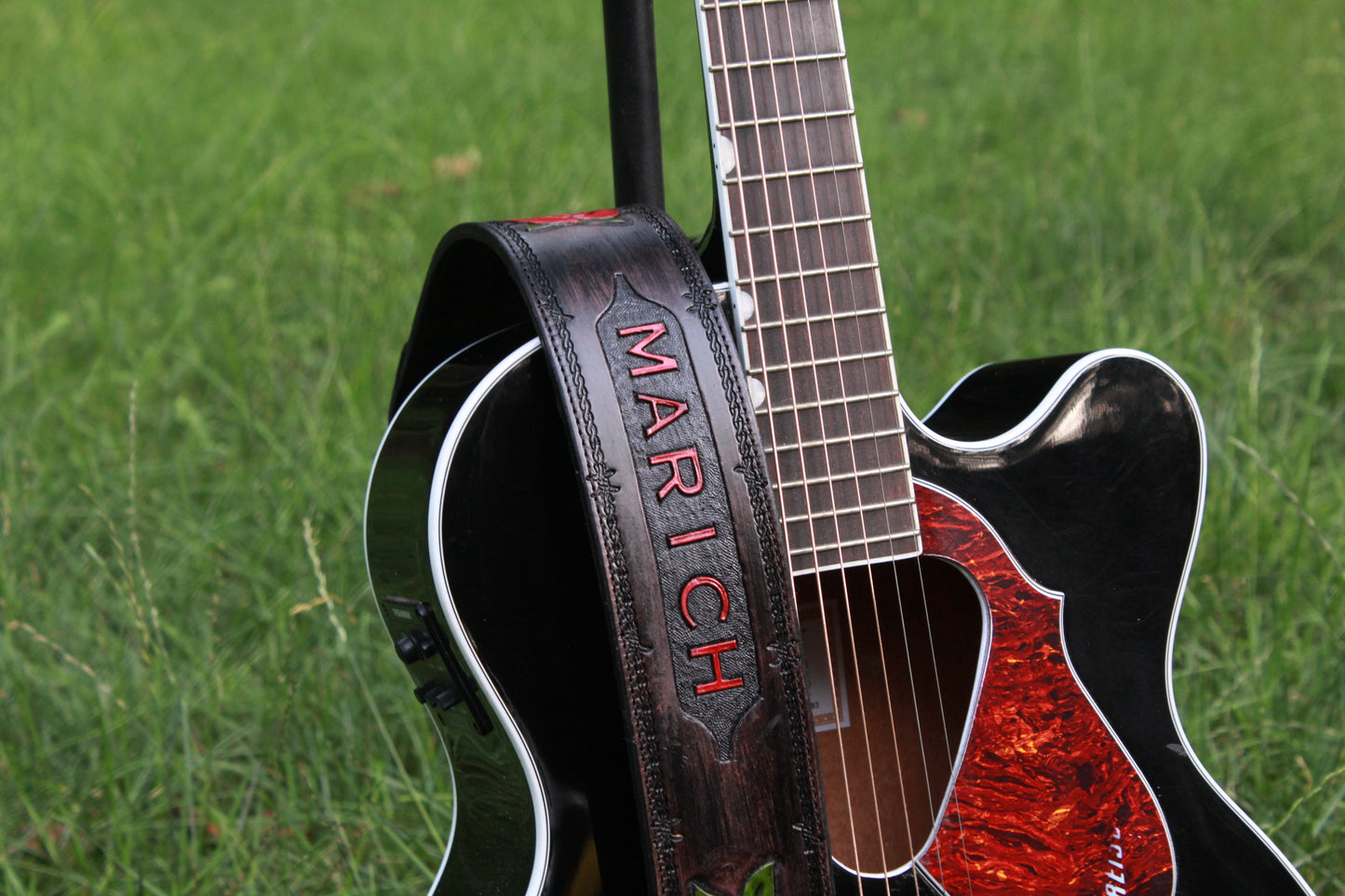 CUSTOM Rose Guitar Strap