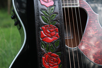 CUSTOM Rose Guitar Strap