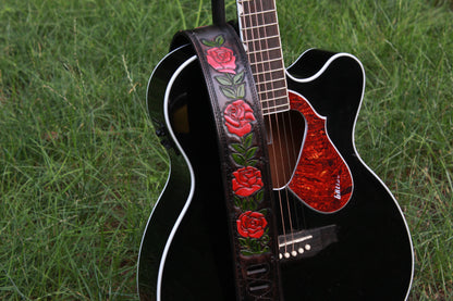 CUSTOM Rose Guitar Strap