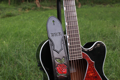 CUSTOM Rose Guitar Strap