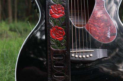 CUSTOM Rose Guitar Strap