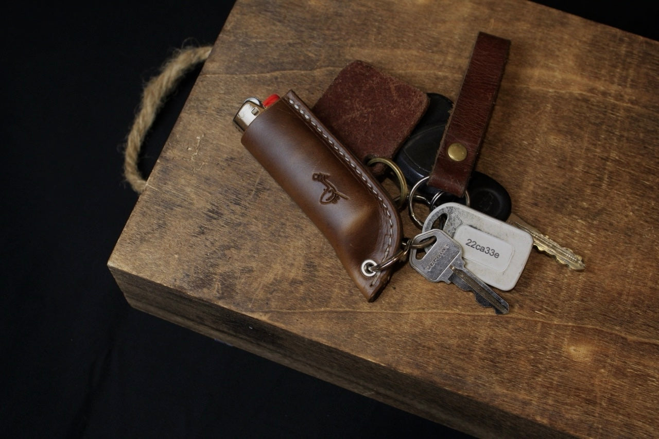 Lighter Sheath Keychain - USA Genuine Leather Company
