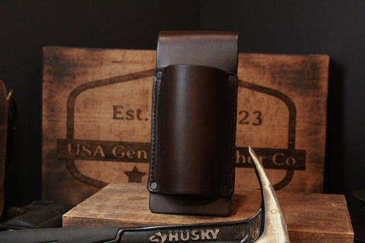 No Slap Leather Hammer Holder, front view